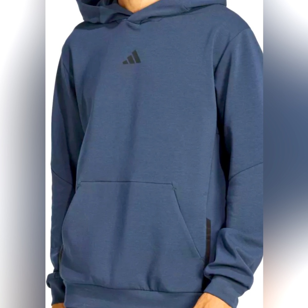 Adidas Men’s Hoodie size XL color Navy Blue with black accents D4T HOODIE JI8142